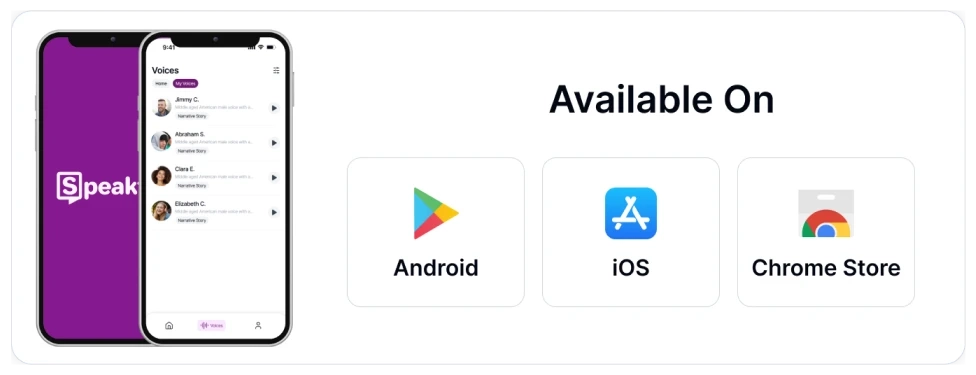 Реклама за мобилно приложение и разширение за Chrome, наблягаща на съвместимостта.